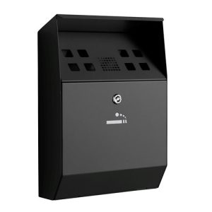 Black wall Mounted Cigarette Bin
